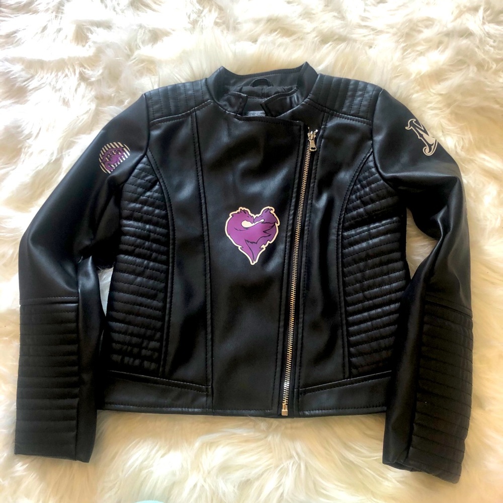 NWOT Disney Descendants 2 Mal Faux Leather Jacket